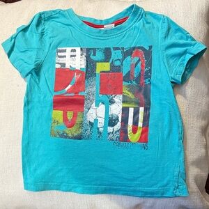 Tag Kids Graphic Tee - Turquoise and Multicolor